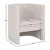 Safavieh Eydis Upholstered Barrel Chair