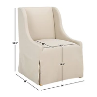 Safavieh Aberdore Upholstered Slipper Chair