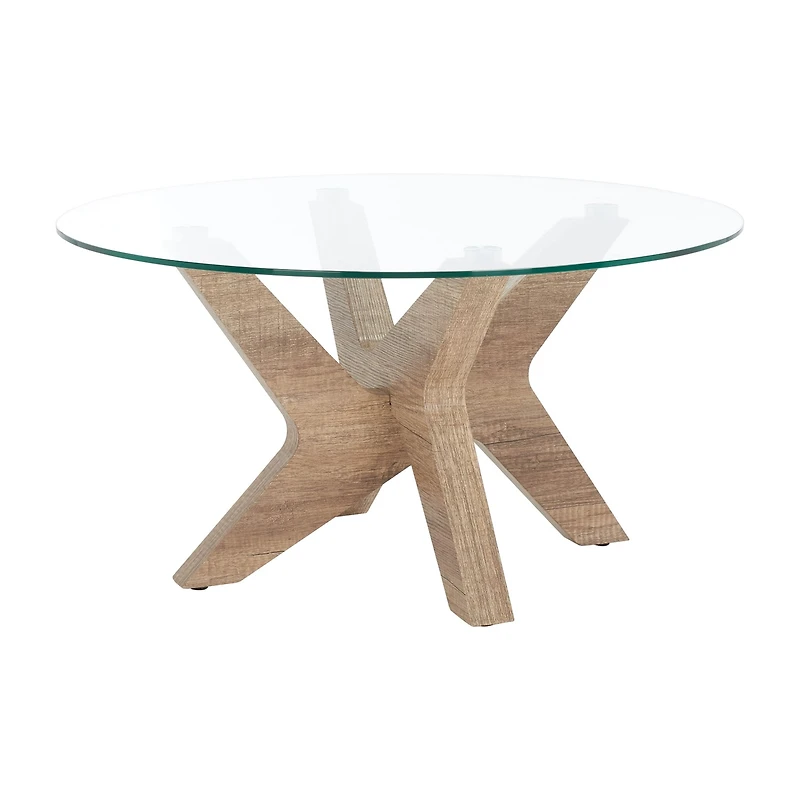 Safavieh Kaera Glass Top Coffee Table