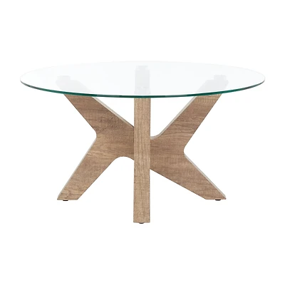 Safavieh Kaera Glass Top Coffee Table