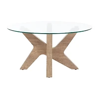 Safavieh Kaera Glass Top Coffee Table