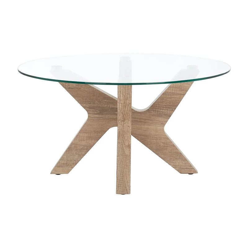 Safavieh Kaera Glass Top Coffee Table