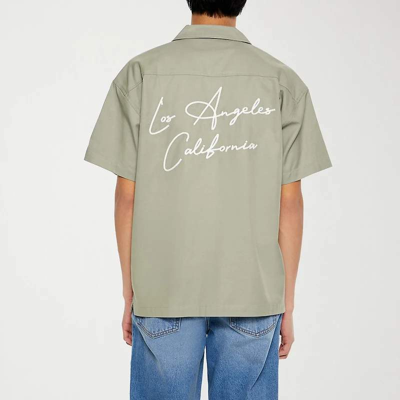 Forever 21 Mens Short Sleeve Button-Down Shirt