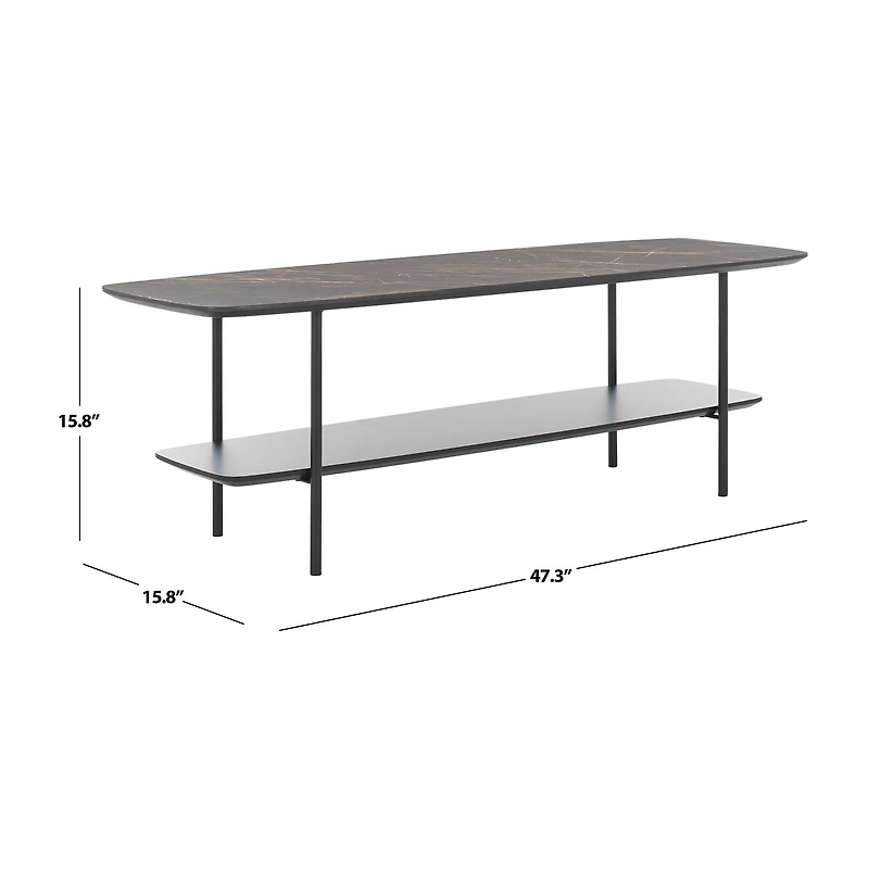 Safavieh Kayleigh Storage Metal Coffee Table