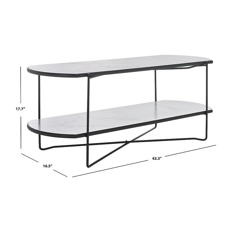Safavieh Marlee Storage Metal Coffee Table