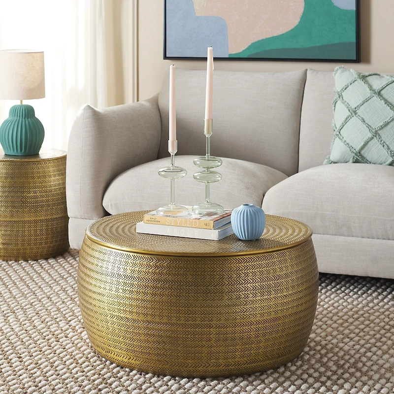 Safavieh Apoline Storage Metal Coffee Table