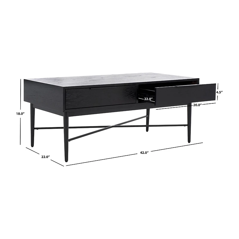 Safavieh Pierre Storage 2-Drawer Coffee Table