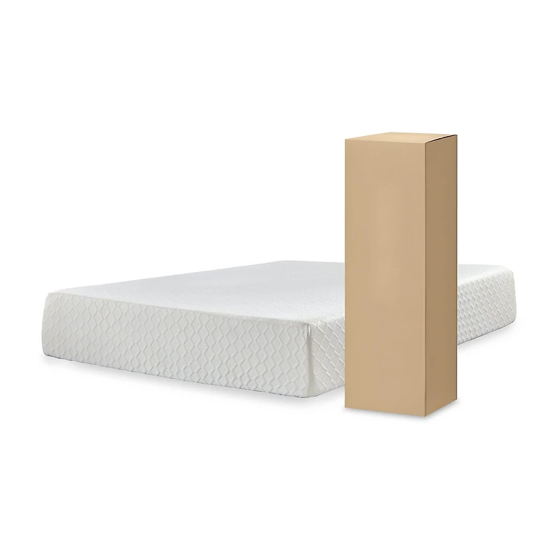 Signature Design by Ashley Chime 12" Plush Memory Foam - Mattress a Box