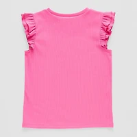 Thereabouts Little & Big Kid Girls Round Neck Short Sleeve T-Shirt
