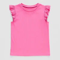 Thereabouts Little & Big Kid Girls Round Neck Short Sleeve T-Shirt