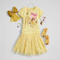Disney Collection Little & Big Kid Girls 2-pc. Belle Princess Skirt Set