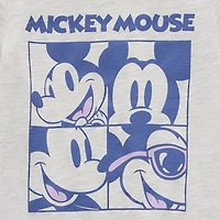 Toddler Boys Crew Neck Short Sleeve Regular Fit Mickey Mouse Graphic T-Shirt