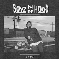 Novelty Boyz N The Hood Mens Crew Neck Short Sleeve Classic Fit Big and Tall Graphic T-Shirt