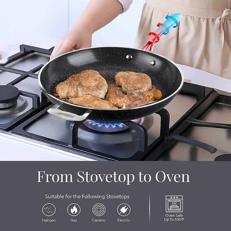 Granitestone 14 Inch Non-Stick 2-pc. Frying Pan