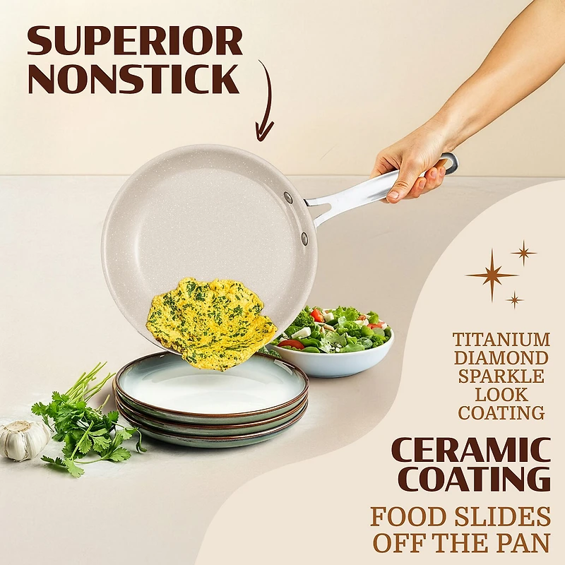 Granitestone Non-Stick 3-pc. Frying Pan