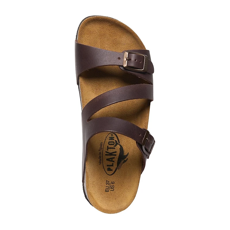 PLAKTON® Bombay Womens Adjustable Strap Footbed Sandals