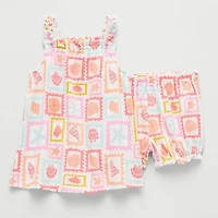 Okie Dokie Baby Girls 2-pc. Dress Set