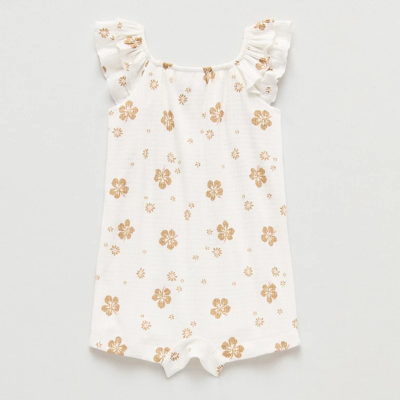 Okie Dokie Baby Girls Short Sleeve Romper
