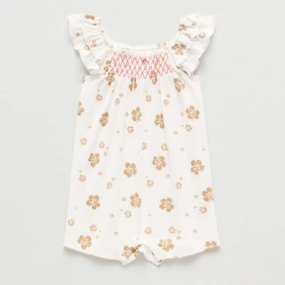 Okie Dokie Baby Girls Short Sleeve Romper