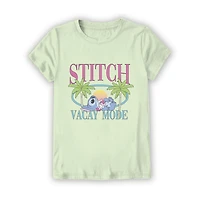 Little & Big Kid Girls Crew Neck Short Sleeve Regular Fit Graphic T-Shirt