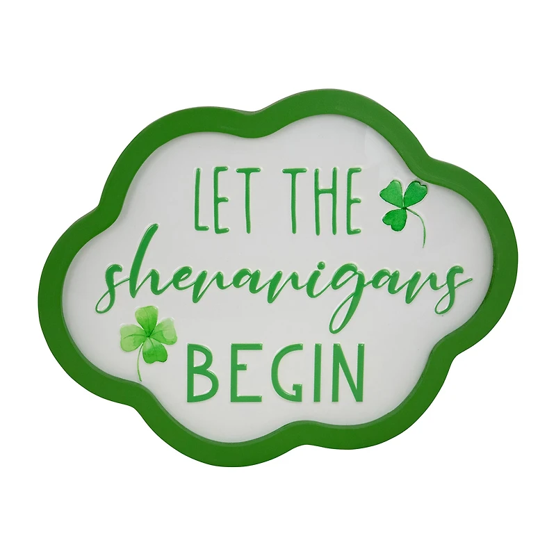 Northlight 14" Let The Shenanigans Framed Wall Sign