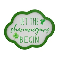 Northlight 14" Let The Shenanigans Framed Wall Sign