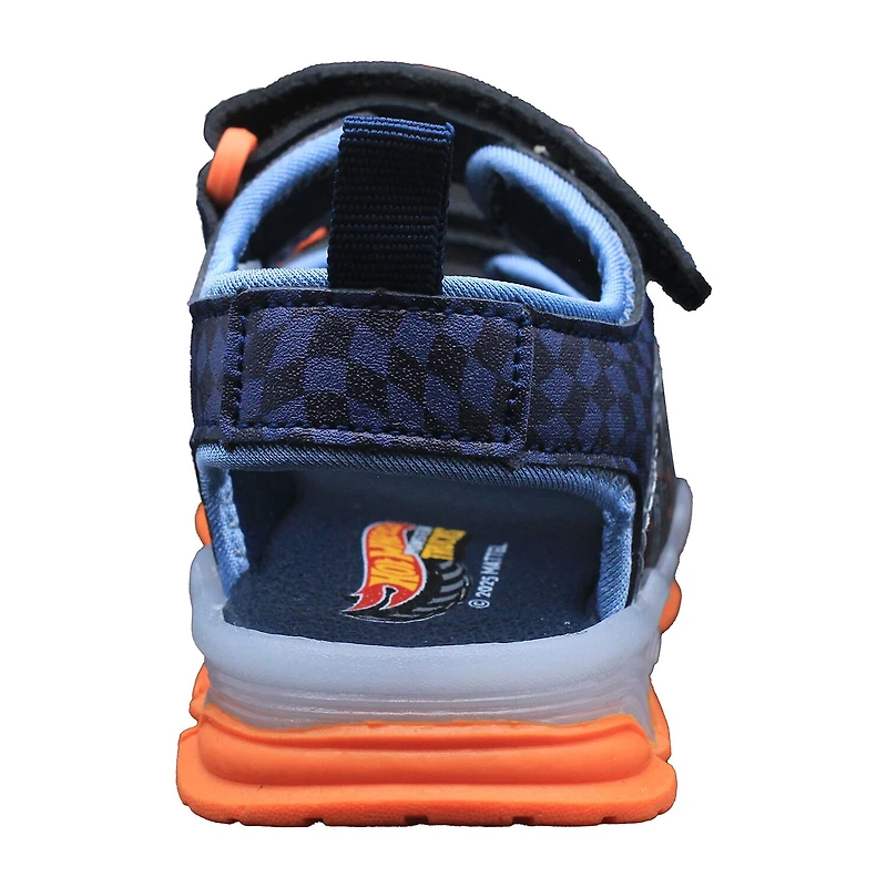 Hot Wheels Boys Adjustable Strap Footbed Sandals