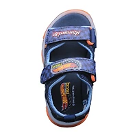 Hot Wheels Boys Adjustable Strap Footbed Sandals