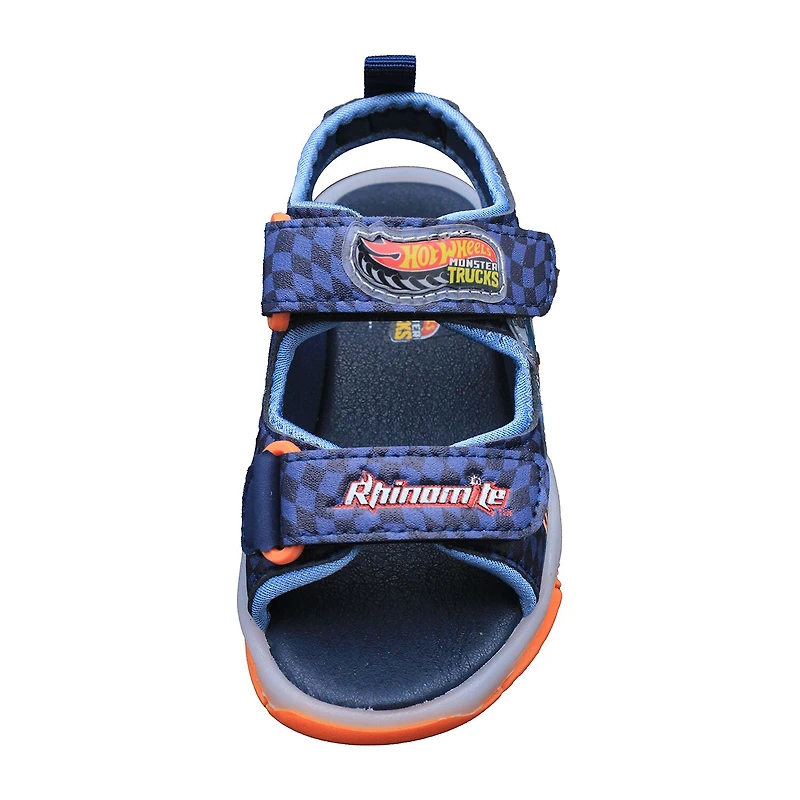 Hot Wheels Boys Adjustable Strap Footbed Sandals