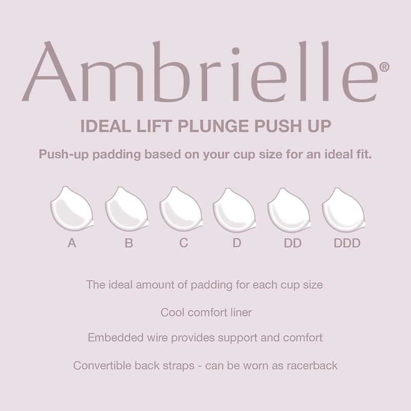 Ambrielle Ideal Lift plunge Bra