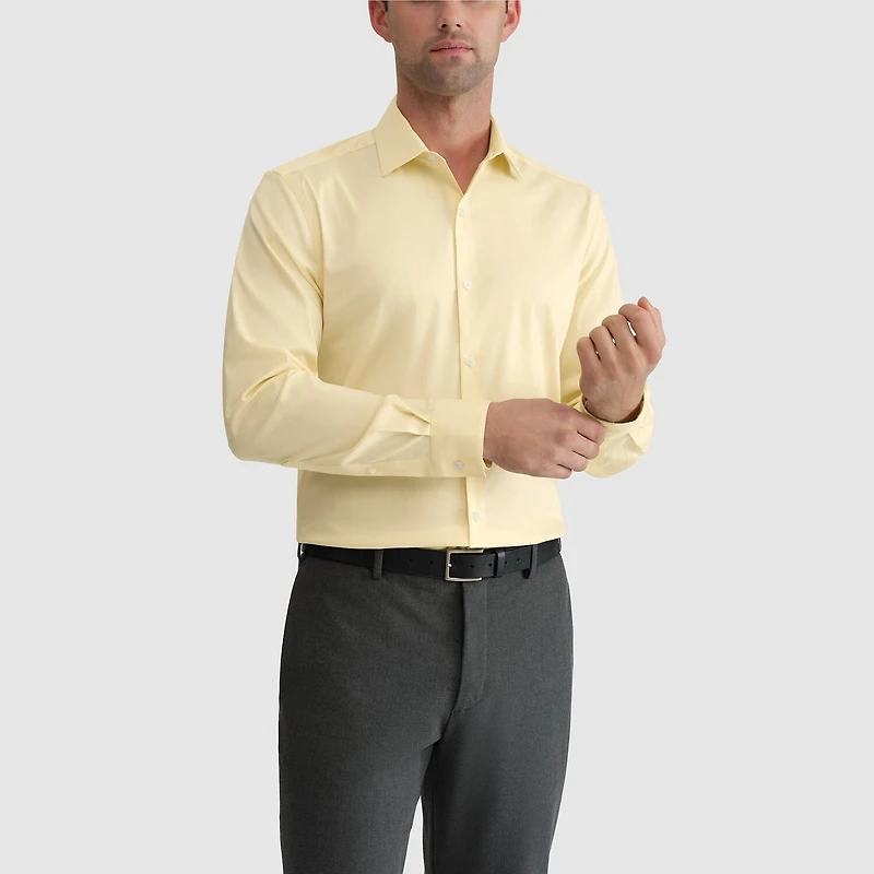 Van Heusen Ultra Flex Mens Slim Fit Stretch Fabric Wrinkle Free Long Sleeve Dress Shirt