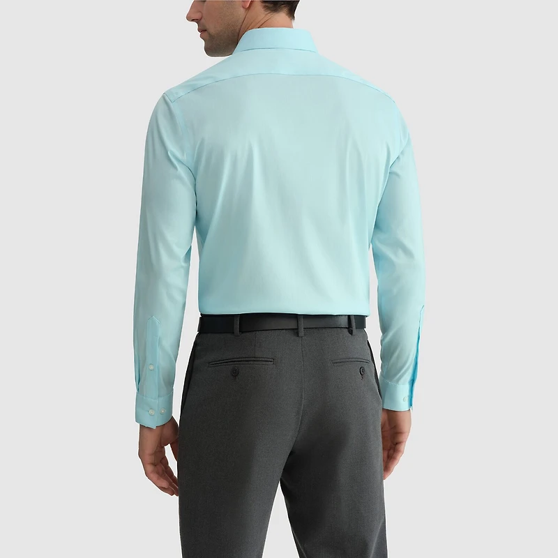 Van Heusen Ultra Flex Mens Slim Fit Stretch Fabric Wrinkle Free Long Sleeve Dress Shirt
