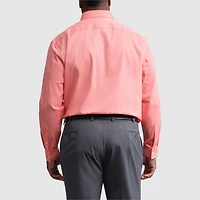 Van Heusen Everyday Defense Stain Shield Big And Tall Mens Regular Fit Stretch Fabric Wrinkle Free Long Sleeve Dress Shirt