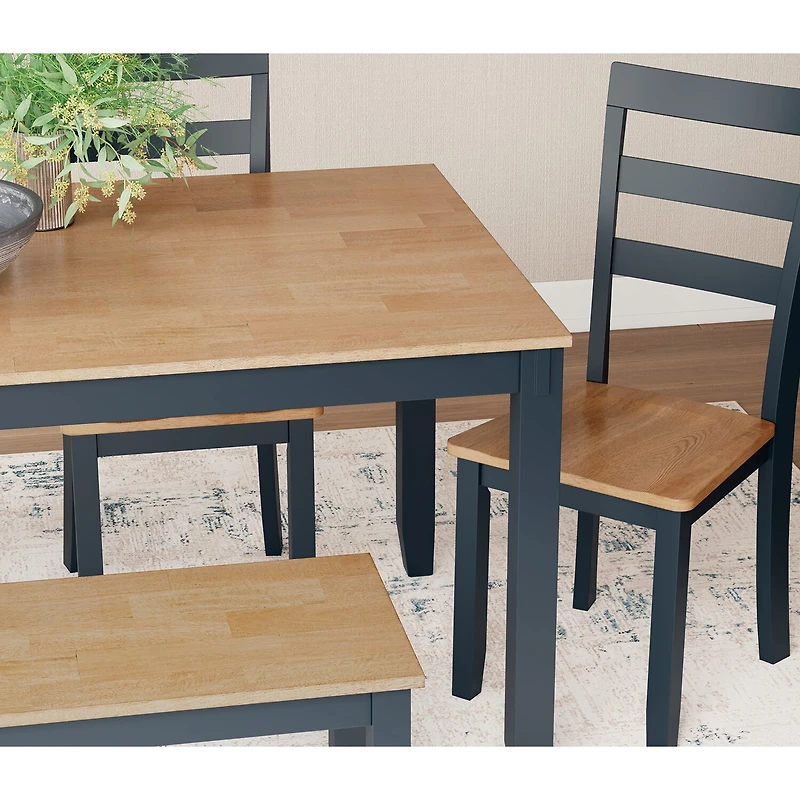 Signature Design by Ashley Getty Dining Table and 4 Chairs Bench