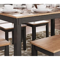 Signature Design by Ashley Getty Dining Table and 4 Chairs Bench