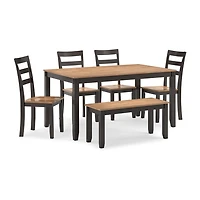 Signature Design by Ashley Getty Dining Table and 4 Chairs Bench
