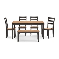 Signature Design by Ashley Getty Dining Table and 4 Chairs Bench