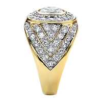 Mens 1/ CT. T.W. Cubic Zirconia 14K Gold Over Brass Round Fashion Ring