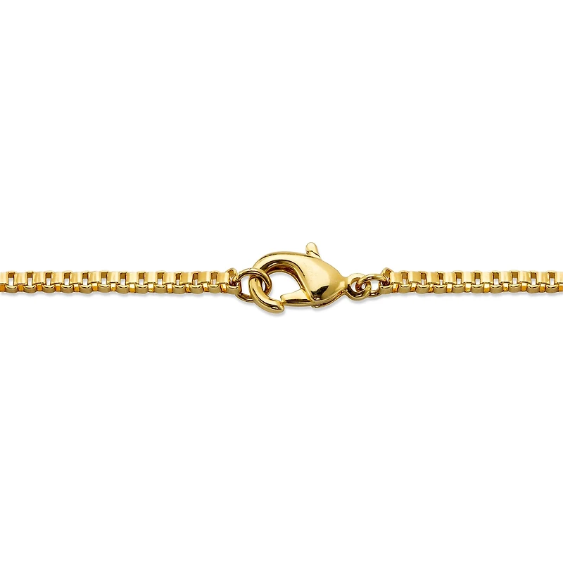 DiamonArt® Mens 1 CT. T.W. White Cubic Zirconia 14K Gold Over Brass Round Pendant Necklace