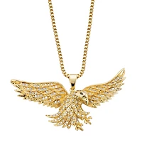 DiamonArt® Mens 1 CT. T.W. White Cubic Zirconia 14K Gold Over Brass Round Pendant Necklace