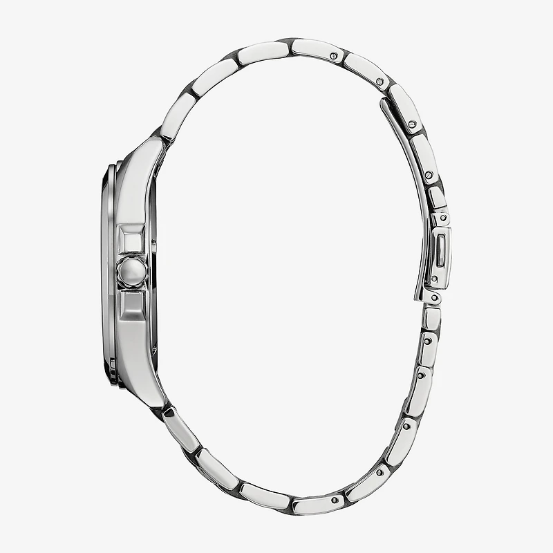 Citizen Peyten Mens Silver Tone Stainless Steel Bracelet Watch Bm7530-50x