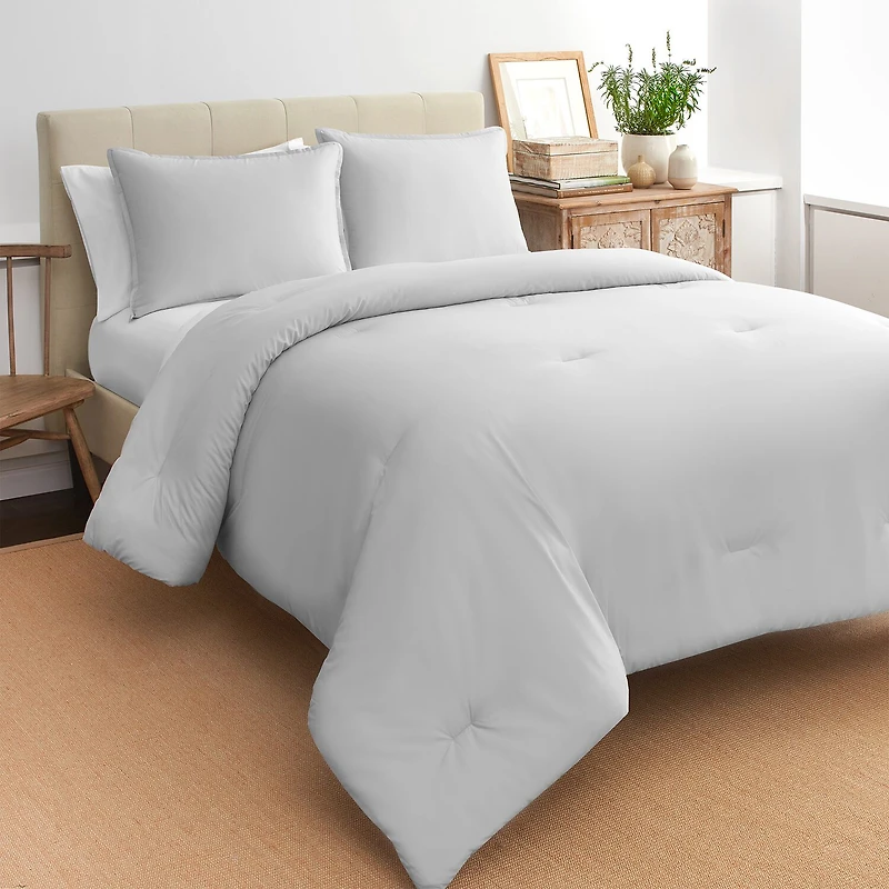 Boutique Living Percale 3-pc. Floral Midweight Comforter Set