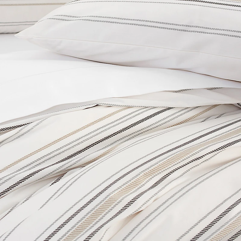 Simply Put Percale 3-pc. Cotton 100% Duvet Cover Set