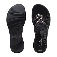Clarks Cloudsteppers Womens Breeze Coral Flip-Flops