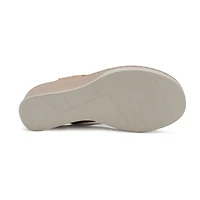 Yoki Crimson Womens Round Work Shoes