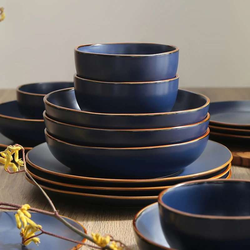 Stone + Lain Brasa 16-pc. Stoneware Dinnerware Set