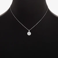 Sparkle Allure Womens Cubic Zirconia Pure Silver Over Brass Round 2-pc. Jewelry Set