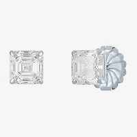 (E-F/Si1-Si2) 4 CT. T.W. Lab-Grown Diamond 14K Gold 7mm Asscher Stud Earrings