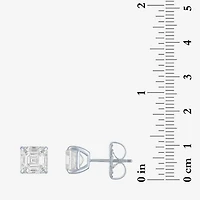 (E-F/Si1-Si2) 4 CT. T.W. Lab-Grown Diamond 14K Gold 7mm Asscher Stud Earrings