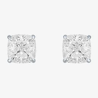 ( E-F/Si1-Si2 ) 4 CT. T.W. Lab-Grown White Diamond 14K Gold 7mm Cushion Stud Earrings